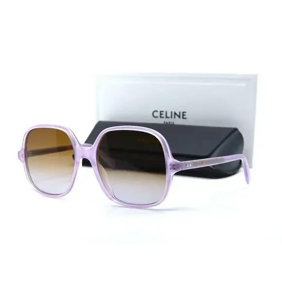 NEW CELINE CL40244U LILAC BROWN WOMEN'S SUNGLASSES AUTHENTIC - Picture 2 of 12